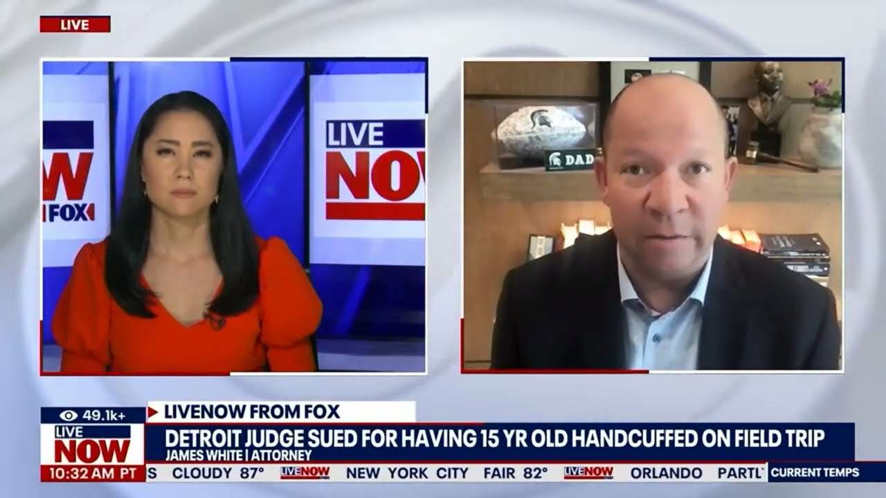 LiveNOW from FOX | Jamie White discusses Detroit judge sued for handcuffing teen on school trip